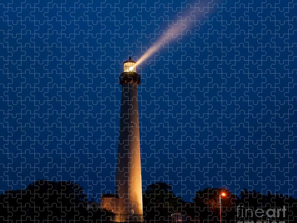 Cape May Jigsaw Puzzle featuring the photograph Beam of Light at Cape May by Nick Zelinsky Jr