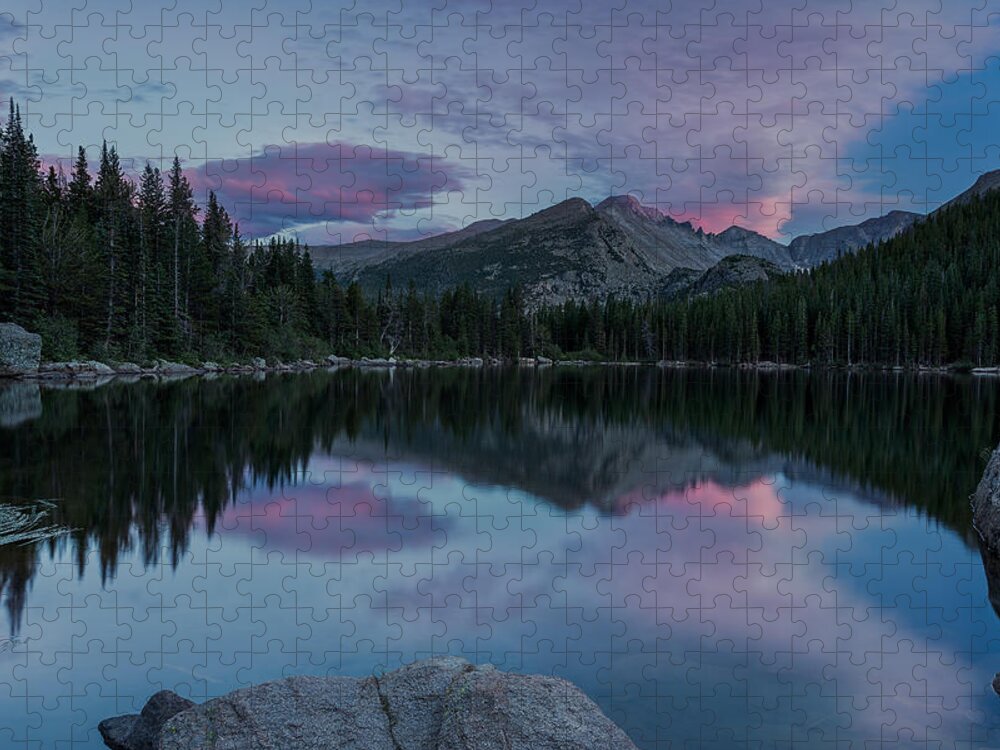 Bear Lake Jigsaw Puzzle featuring the photograph Bear Lake Sunset by John Vose