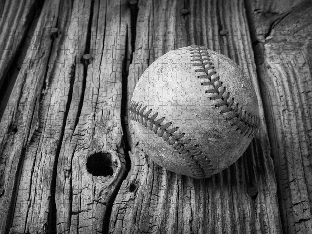 Baseballs Jigsaw Puzzle featuring the photograph Beat Up Baseball by Garry Gay