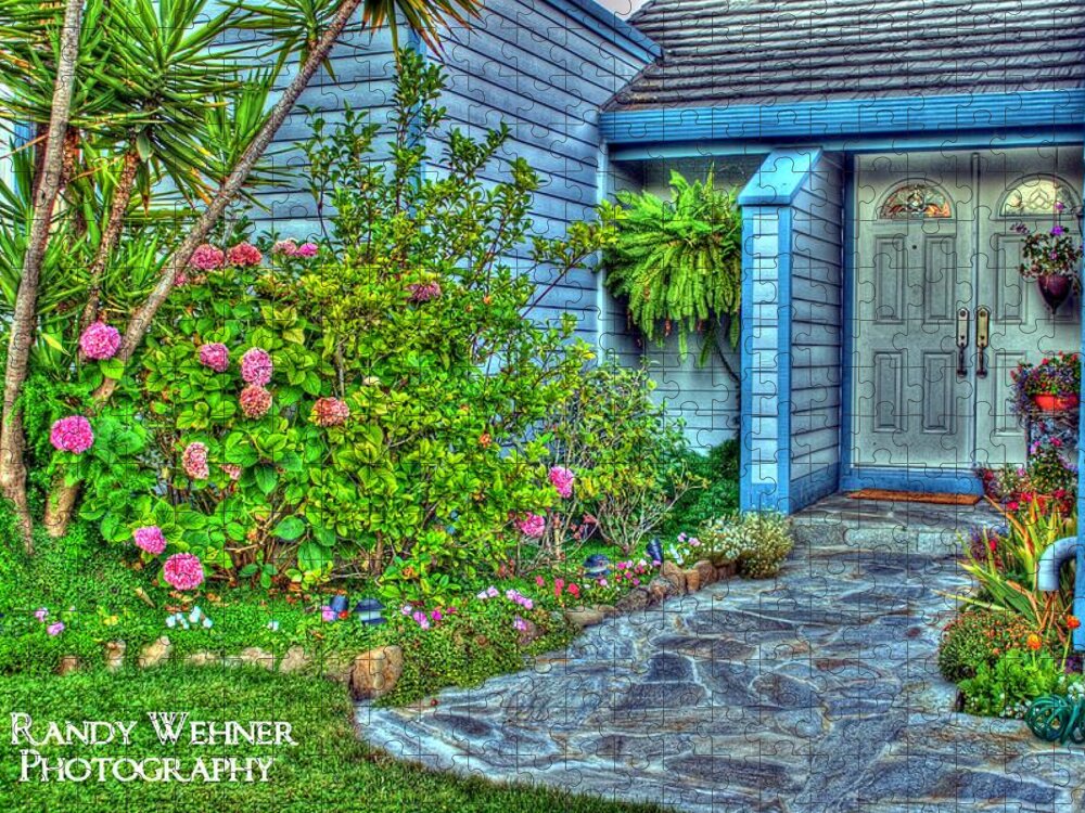 Hdr Jigsaw Puzzle featuring the photograph Beautiful Bay Home by Randy Wehner