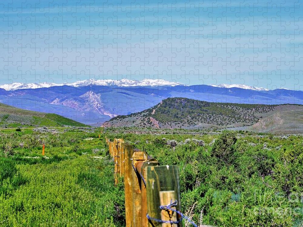 Rural Landscape Jigsaw Puzzle featuring the photograph Beautiful Wyoming by Merle Grenz