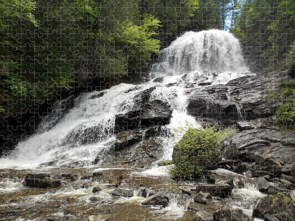 Beaver Brook Falls Jigsaw Puzzle featuring the photograph Beaver Brook Falls by Catherine Gagne