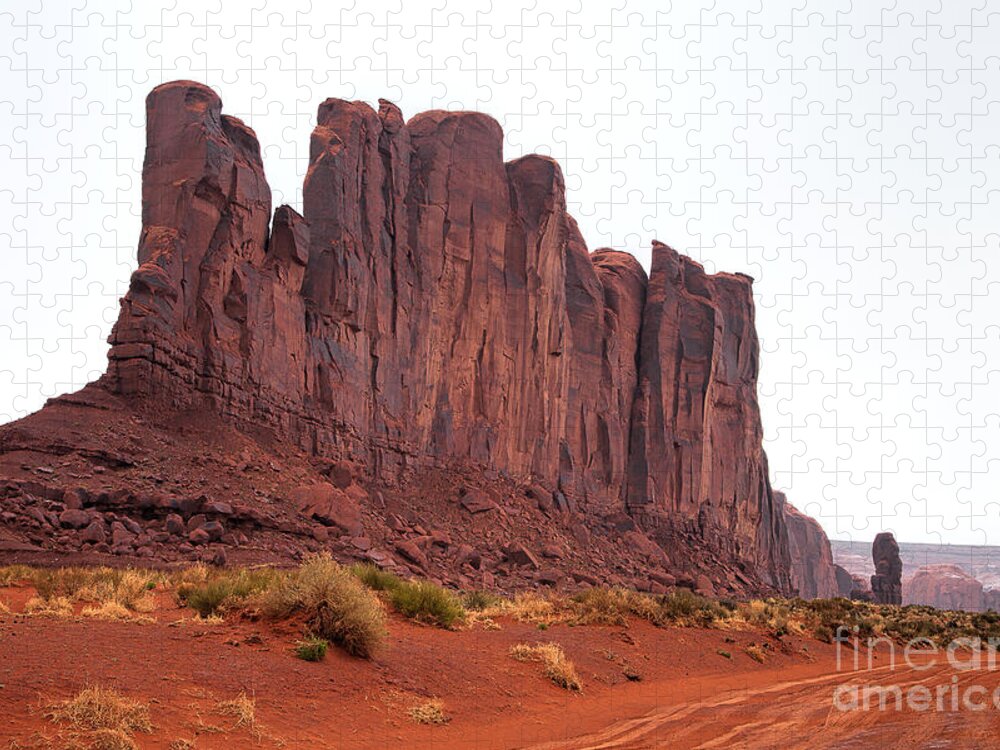 Monument Valley Print Jigsaw Puzzle featuring the photograph Red Trail by Jim Garrison