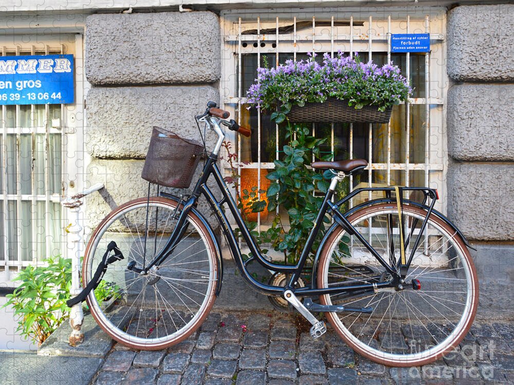 Bicycle Jigsaw Puzzle featuring the photograph Bicycle Parking Prohibited by Catherine Sherman