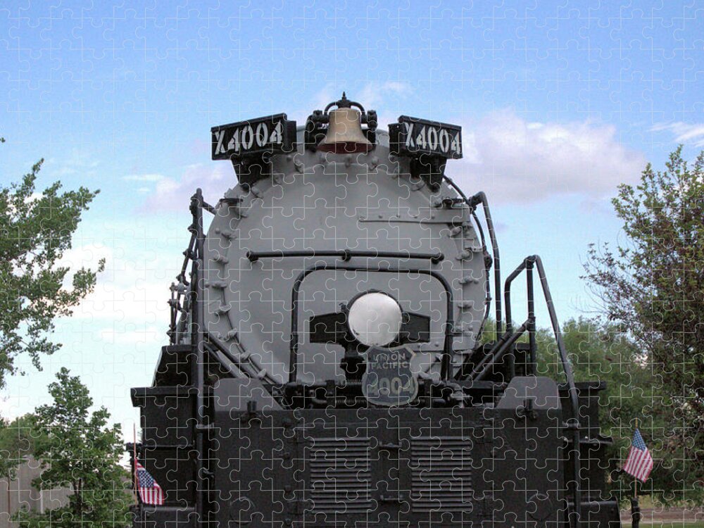 Steam Jigsaw Puzzle featuring the photograph Big Boy front by Wendy Fox