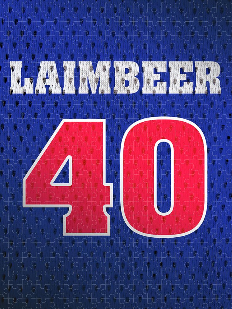 Retro Bill Laimbeer #40 Detroit Pistons Basketball Jersey Stitched Blue 