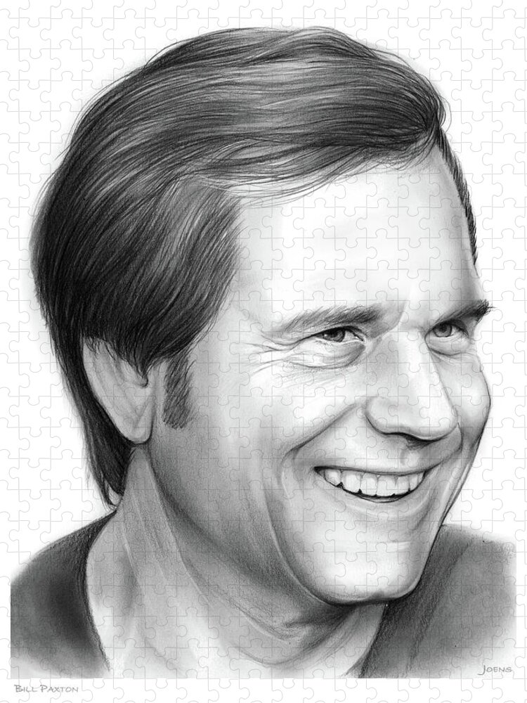 Bill Paxton Jigsaw Puzzle featuring the drawing Bill Paxton by Greg Joens