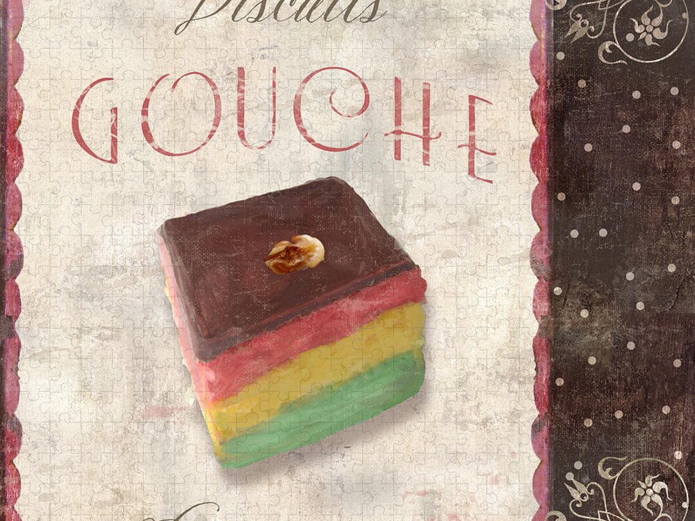Biscuits Gouche Patisserie Jigsaw Puzzle by Mindy Sommers - Pixels