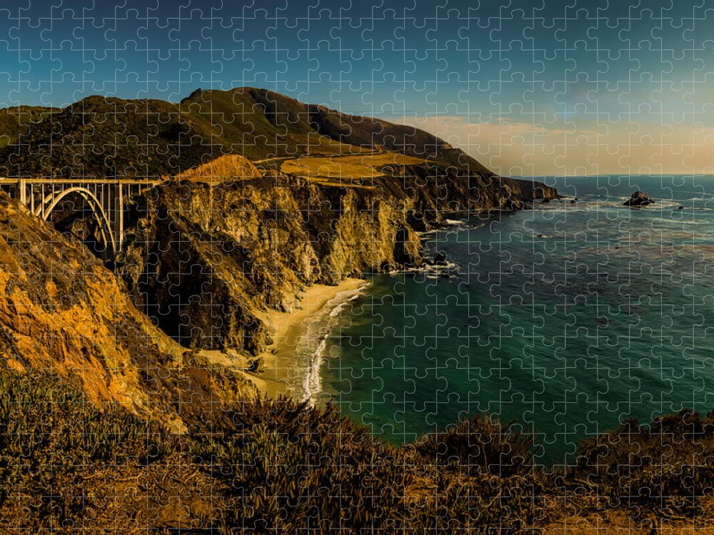 Attraction Jigsaw Puzzle featuring the photograph Bixby Bridge - Big Sur by Paul LeSage