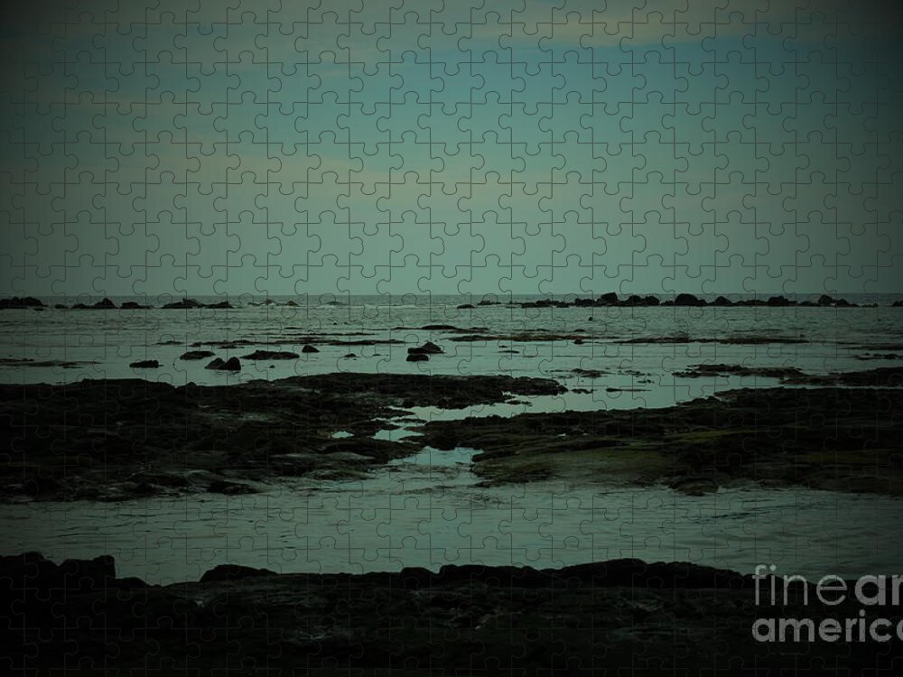 Beach Jigsaw Puzzle featuring the photograph Black Rock Beach by Mini Arora