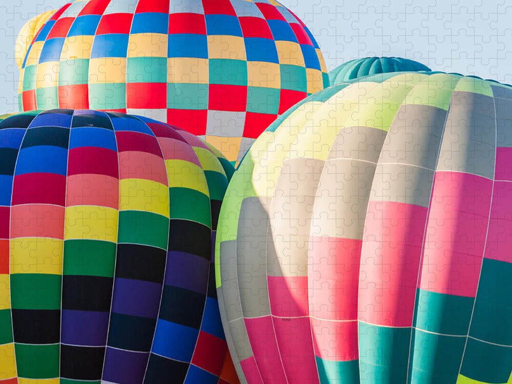 Hot Air Balloons Jigsaw Puzzle featuring the photograph Blast Of Color by Charles McCleanon