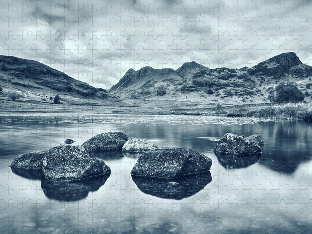 Langdale Pikes Jigsaw Puzzle featuring the photograph Blea Tarn - Lake District by Joana Kruse
