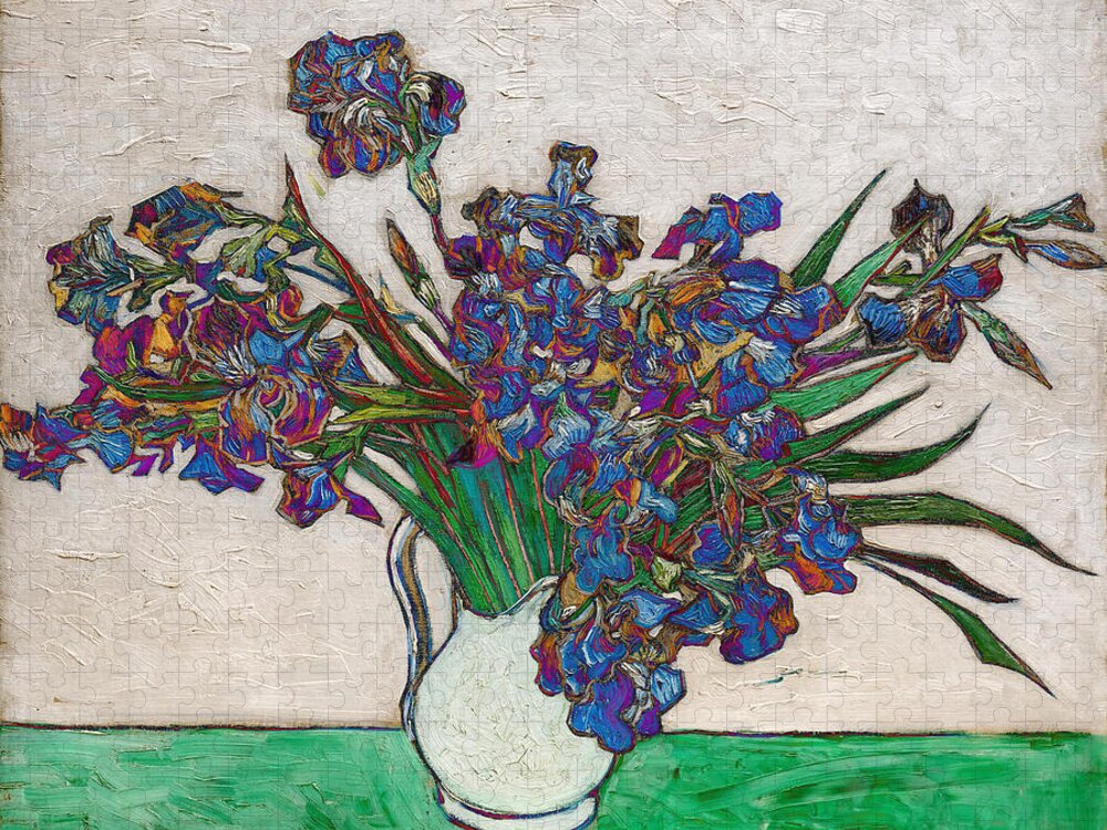 Post Modern Jigsaw Puzzle featuring the digital art Blend 16 van Gogh by David Bridburg