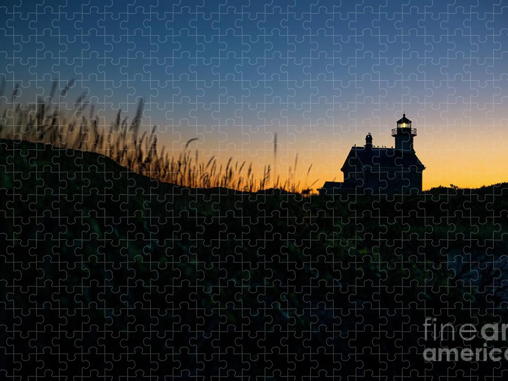 Lighthouse Jigsaw Puzzle featuring the photograph Block Island North Light by Diane Diederich