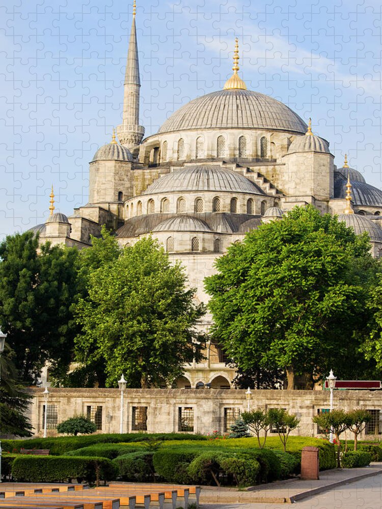 Mosque Jigsaw Puzzle featuring the photograph Blue Mosque by Artur Bogacki