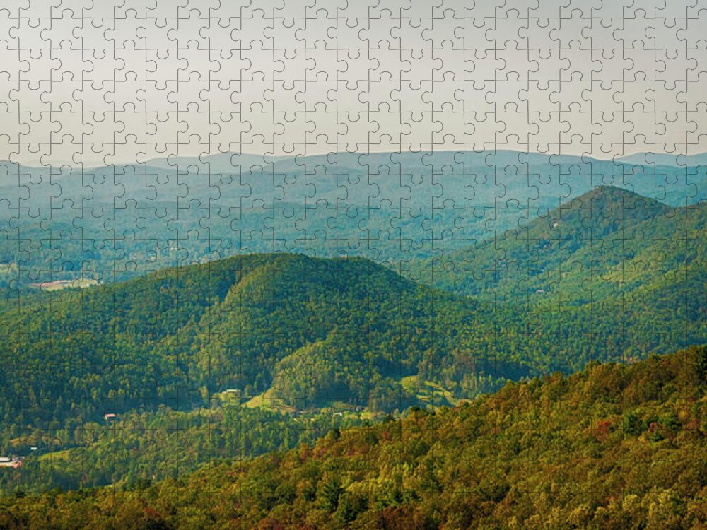 Blue Ridge Mountains Jigsaw Puzzle featuring the photograph Blue Ridge Mountains by Mick Burkey