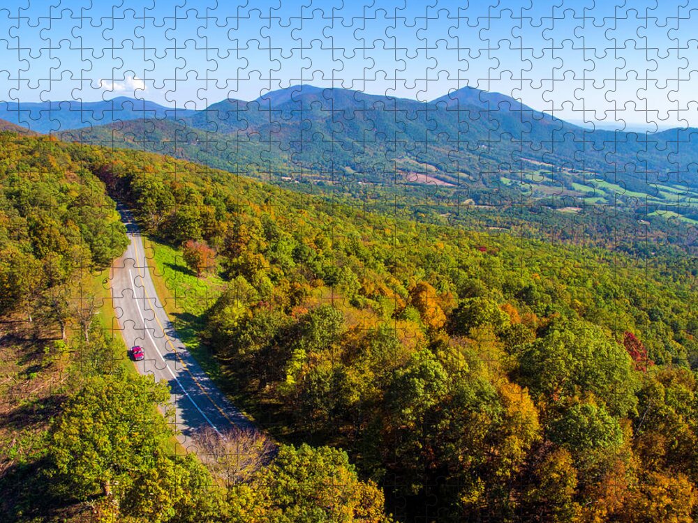 Parkway Jigsaw Puzzle featuring the photograph Blue Ridge Parkway12 by Star City SkyCams