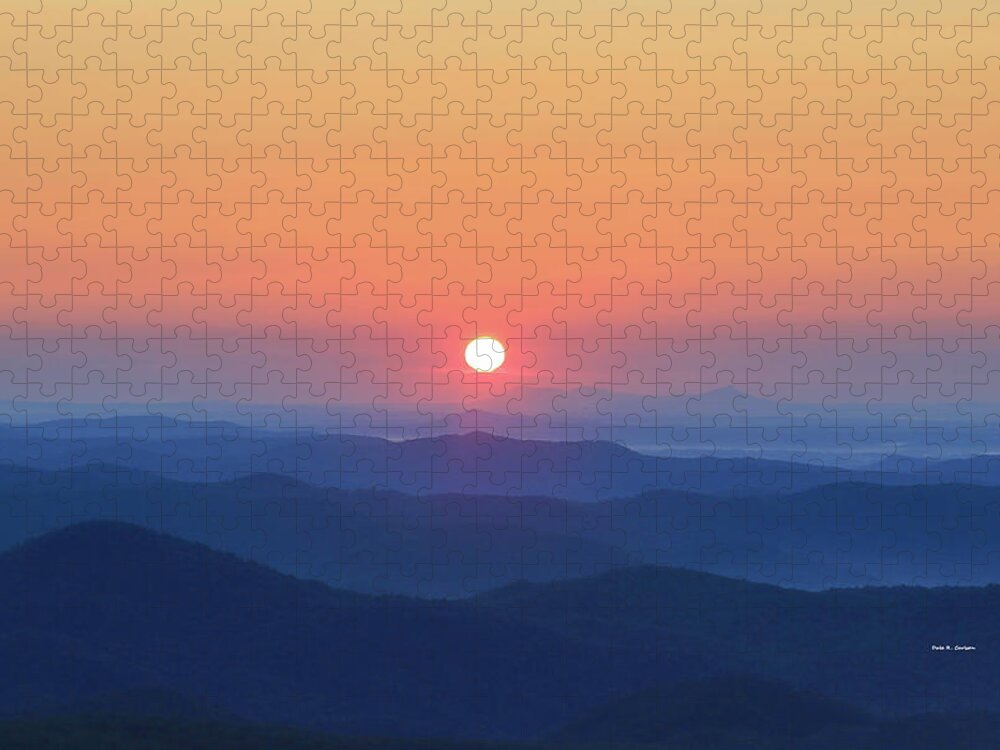 Blue Ridge Mountains Jigsaw Puzzle featuring the photograph Blue Ridge Sunrise by Dale R Carlson