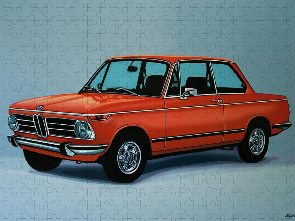 Bmw 2002 1968 Painting Jigsaw Puzzle