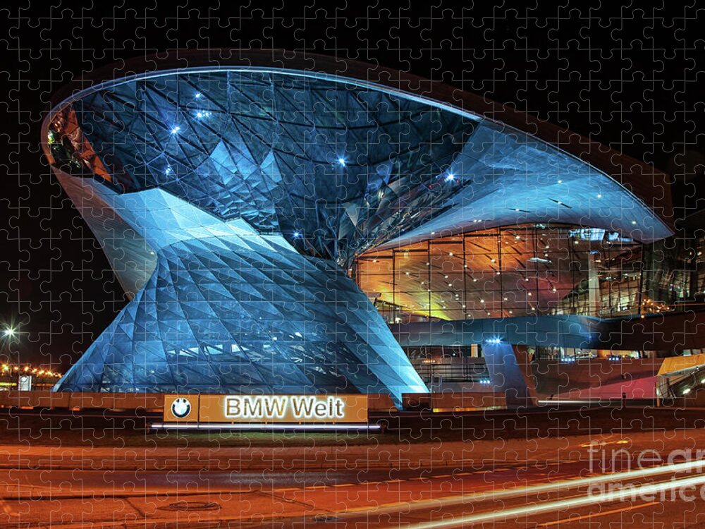 Bmw Welt Jigsaw Puzzle featuring the photograph BMW Welt by Smart Aviation
