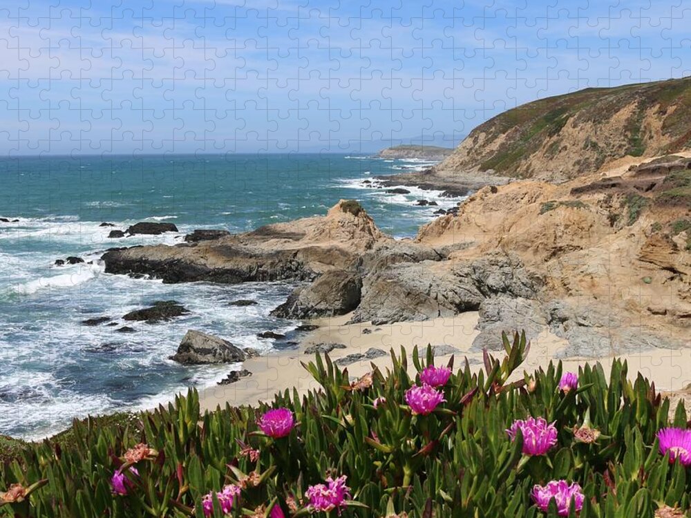 Bodega Head Jigsaw Puzzle featuring the photograph View from Bodega Head in Bodega Bay CA by Christy Pooschke