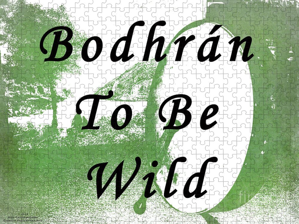 Bodhran Jigsaw Puzzle featuring the photograph Bodhran To Be Wild by Alys Caviness-Gober
