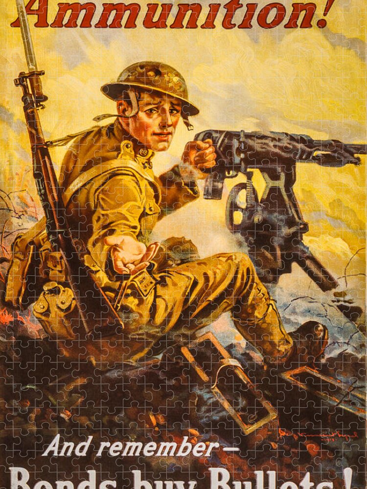 Army Jigsaw Puzzle featuring the photograph Bonds buy Bullets by David Letts