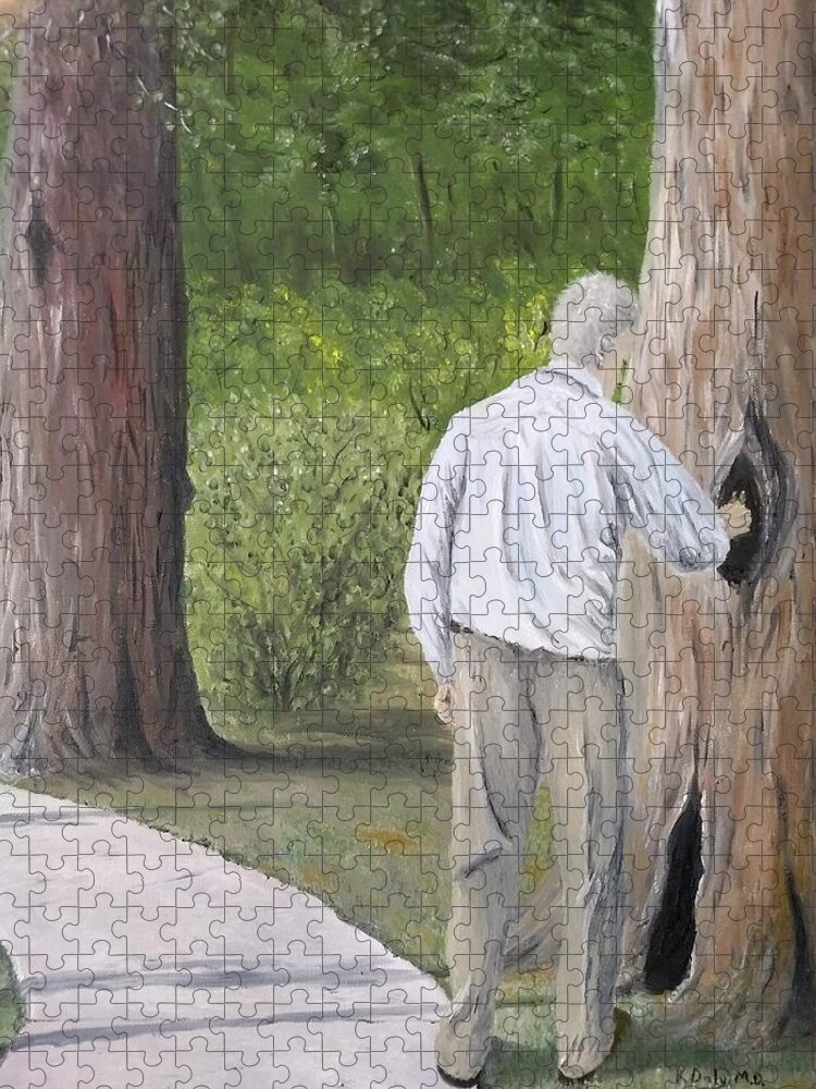 Figurative Jigsaw Puzzle featuring the painting Boo by Kevin Daly