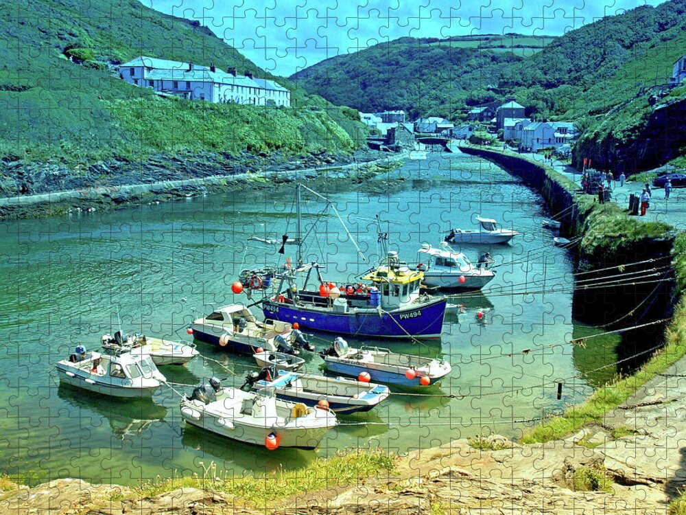 Places Jigsaw Puzzle featuring the photograph Boscastle by Richard Denyer