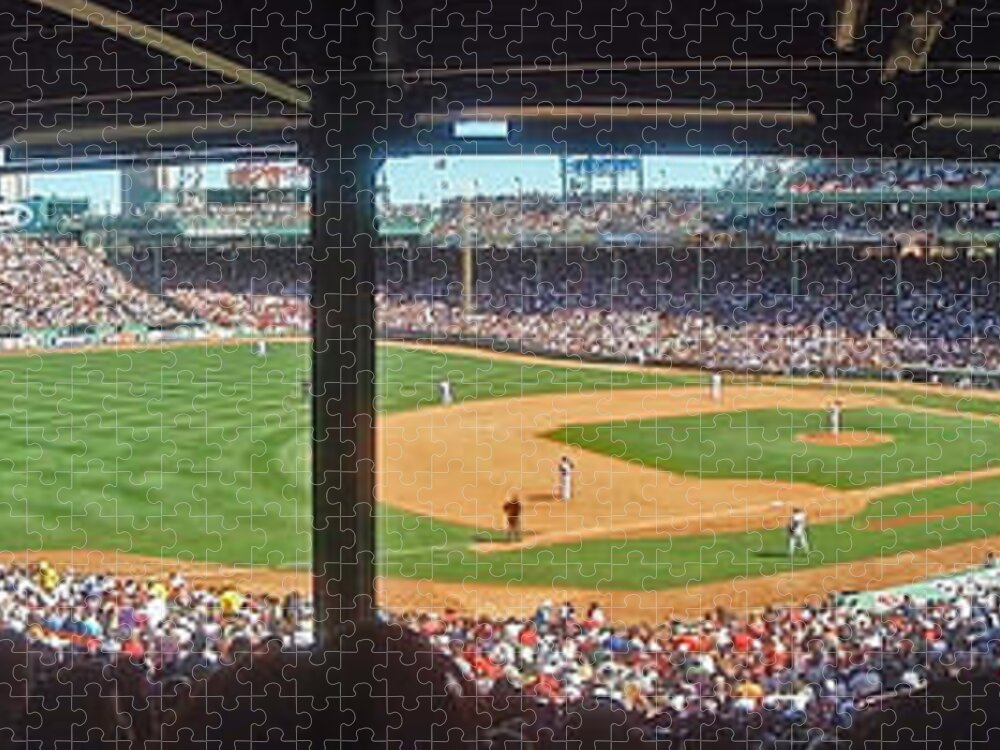 Sport Jigsaw Puzzle featuring the photograph Boston Fenway Park by Juergen Roth