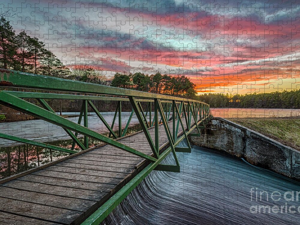 Boughton Jigsaw Puzzle featuring the photograph Boughton Bridge to Beauty by Joann Long