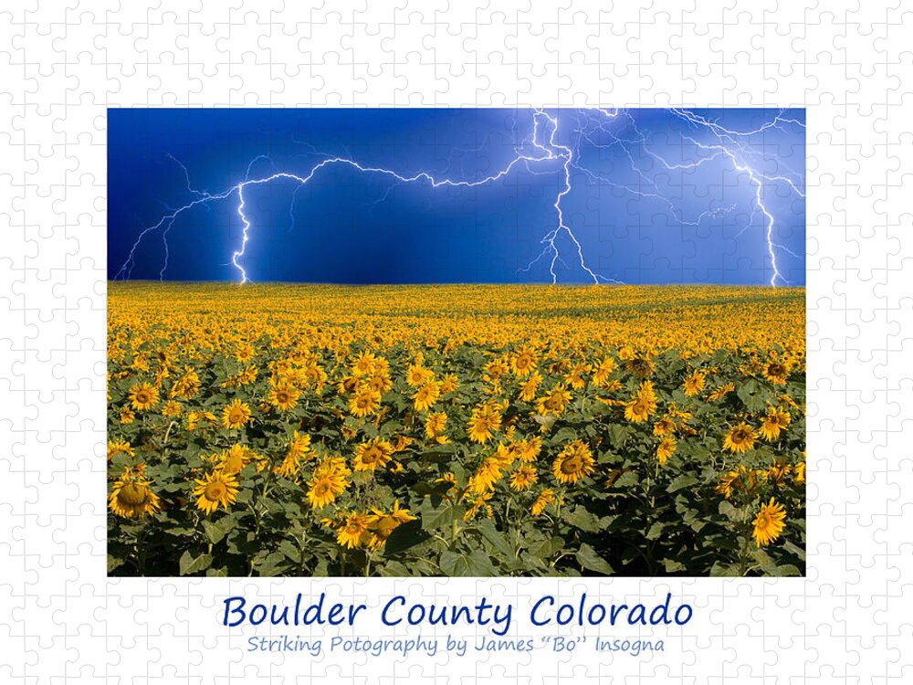 Lightning Jigsaw Puzzle featuring the photograph Boulder County Colorado by James BO Insogna