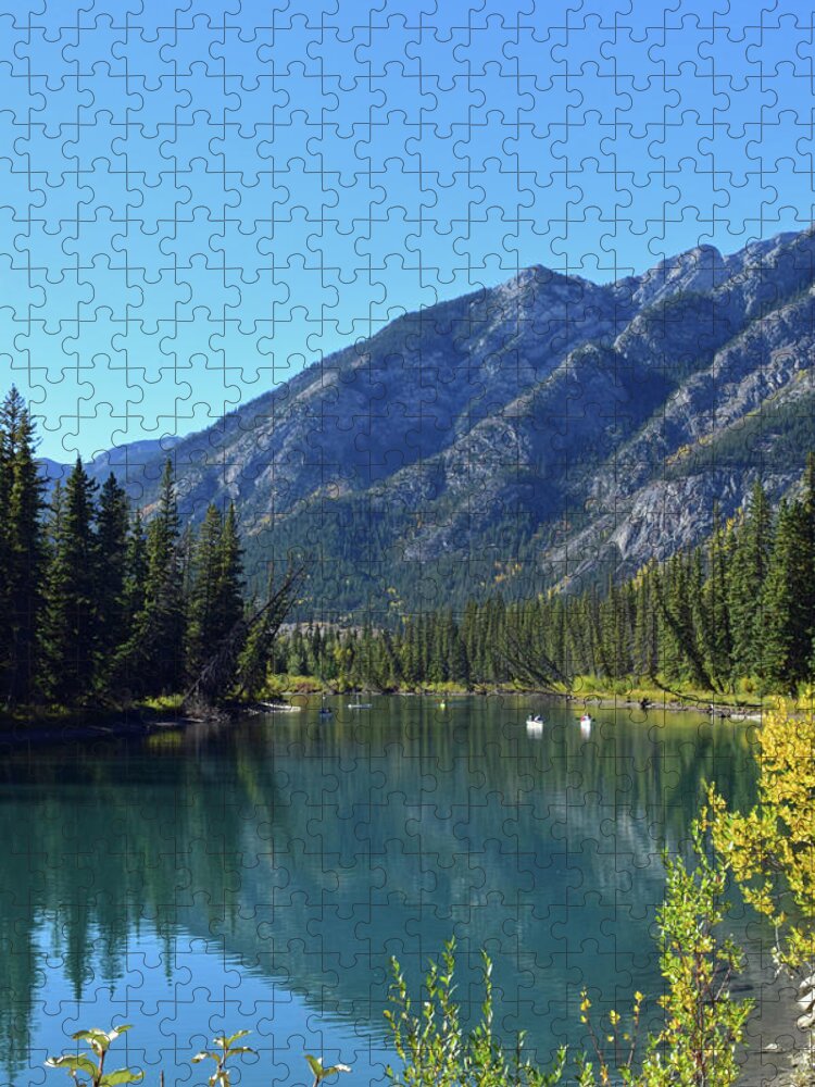 Bow River Jigsaw Puzzle featuring the photograph Bow River No. 2-1 by Sandy Taylor