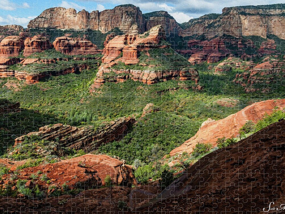 Arizona Jigsaw Puzzle featuring the photograph Boynton Canyon 05-942 by Scott McAllister