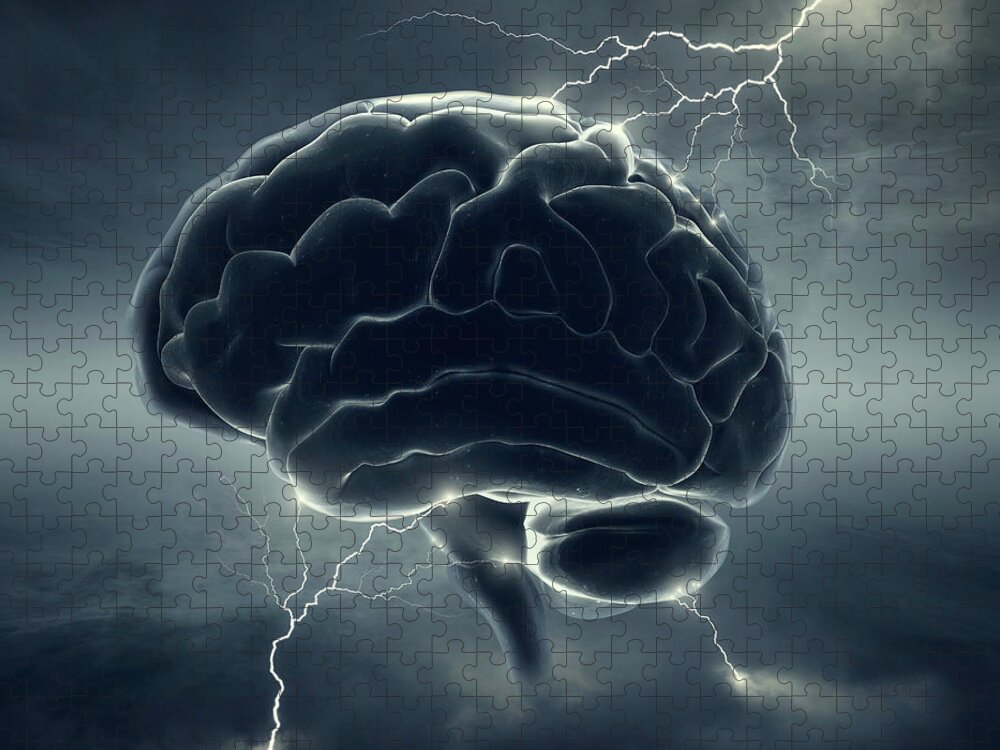 Brain Puzzle featuring the photograph Brainstorm by Johan Swanepoel