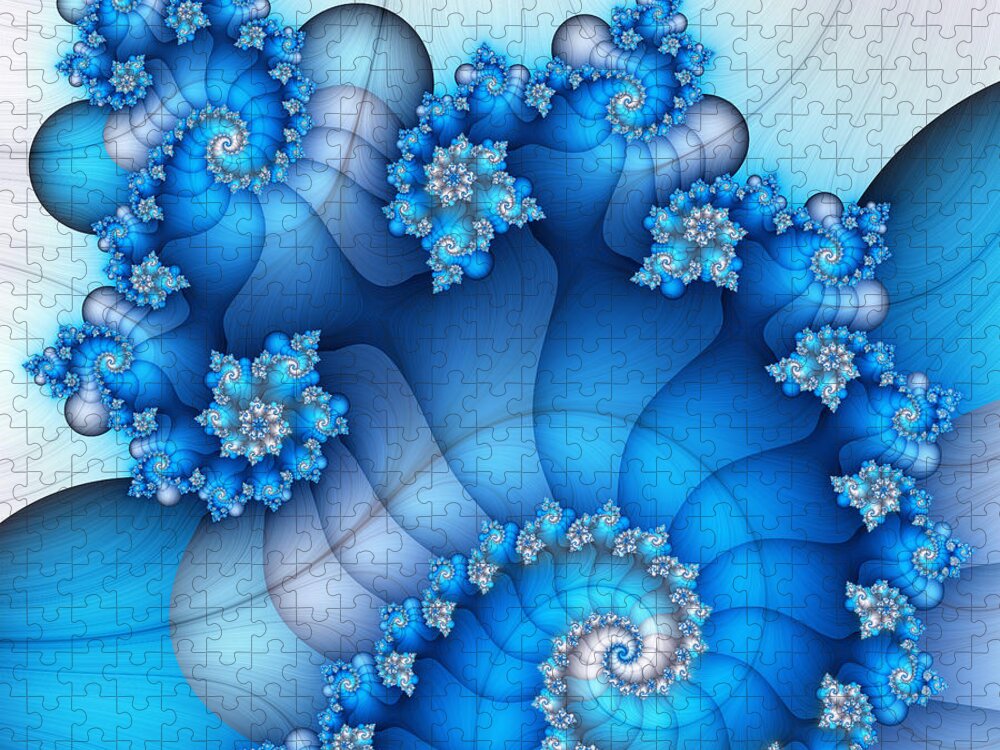 Fractal Jigsaw Puzzle featuring the digital art Brainstorming by Jutta Maria Pusl