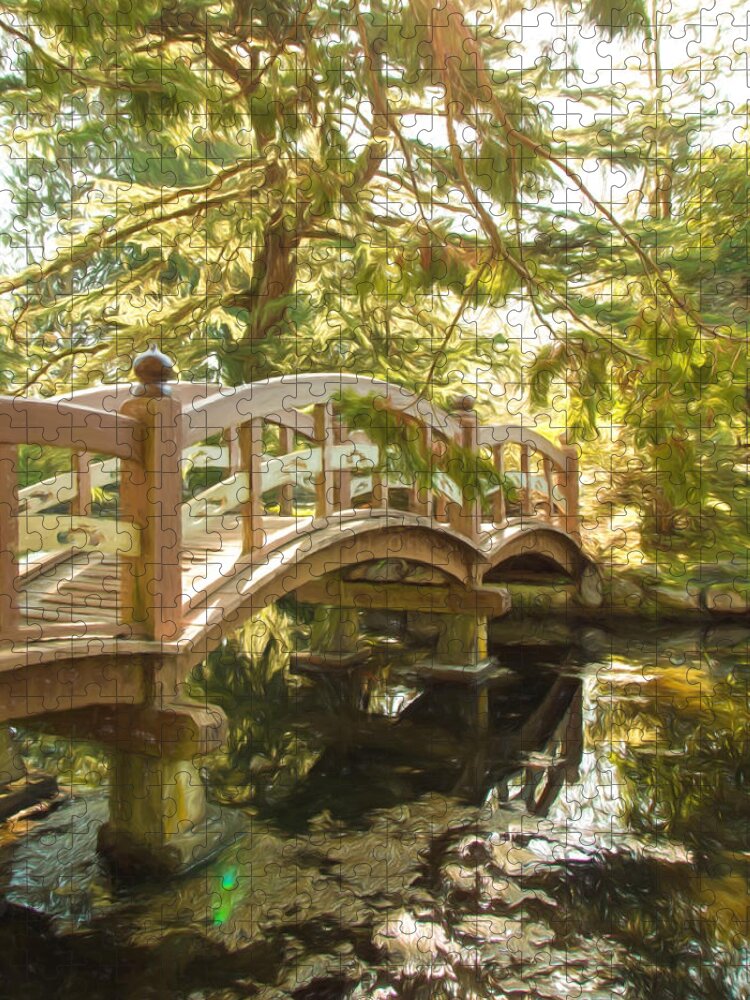 Footbridge Jigsaw Puzzle featuring the photograph Dreaming in Colour by Marilyn Wilson