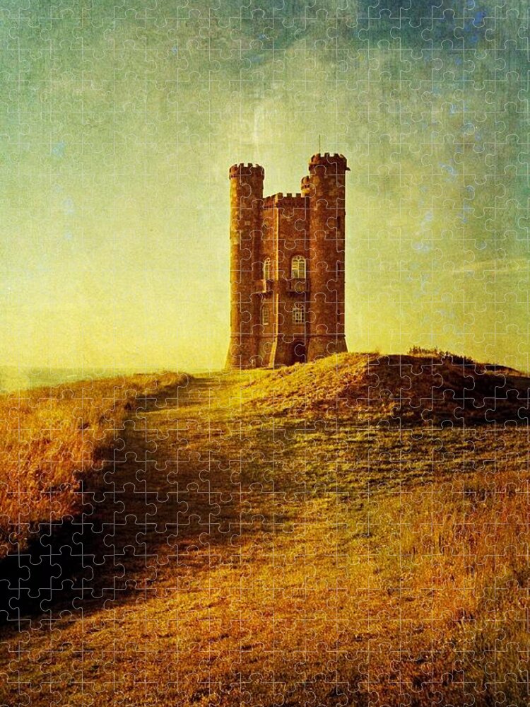 Broadway Tower Jigsaw Puzzle featuring the photograph Broadway Tower by Anne Thurston