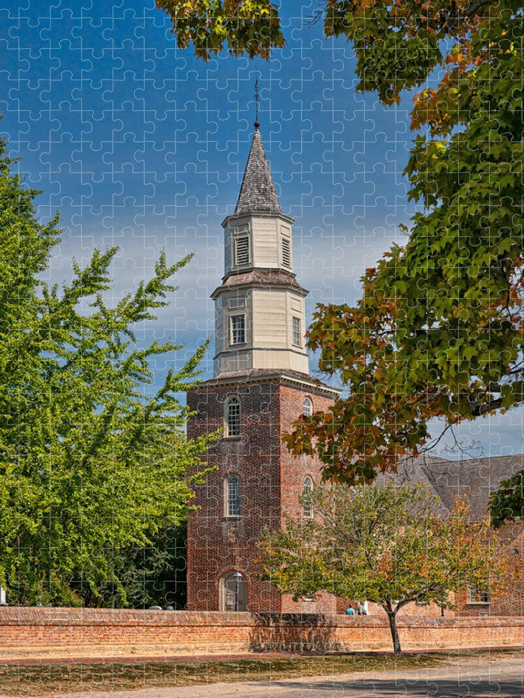 Williamsburg Jigsaw Puzzle featuring the photograph Bruton Parish Church by Christopher Holmes
