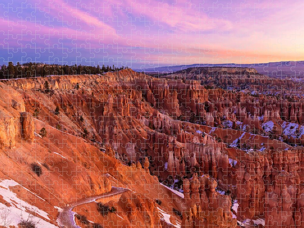 Natioanl Park Jigsaw Puzzle featuring the photograph Bryce Canyon at Sunrise by Jonathan Nguyen