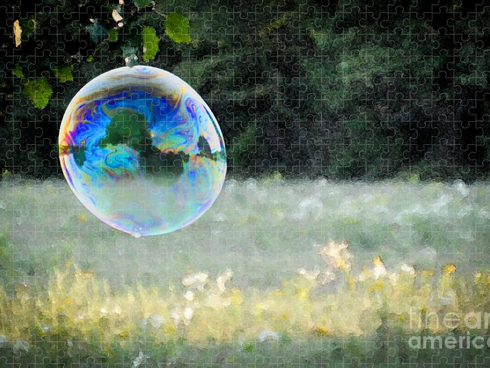 Bubble Jigsaw Puzzle featuring the photograph Bubble by Cheryl McClure