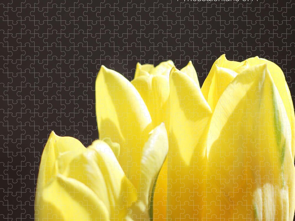 Tulips Jigsaw Puzzle featuring the photograph Build Each Other Up Tulips by Inspired Arts