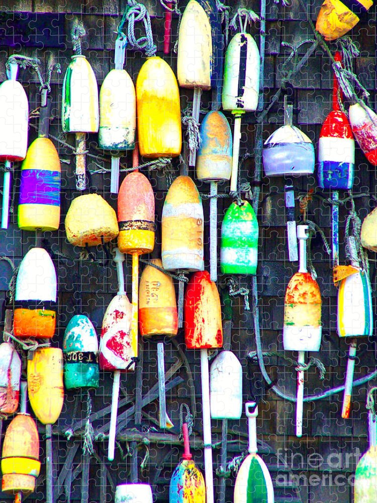 Buoy Art Jigsaw Puzzle featuring the photograph Buoy Art by Bill Holkham
