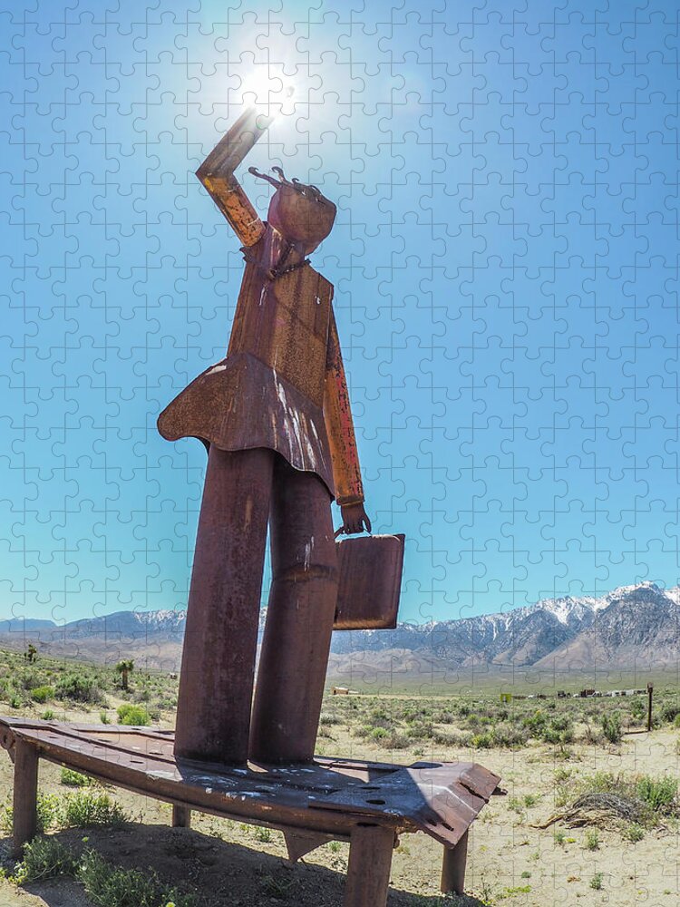 Sun Jigsaw Puzzle featuring the photograph Business Woman by Martin Gollery