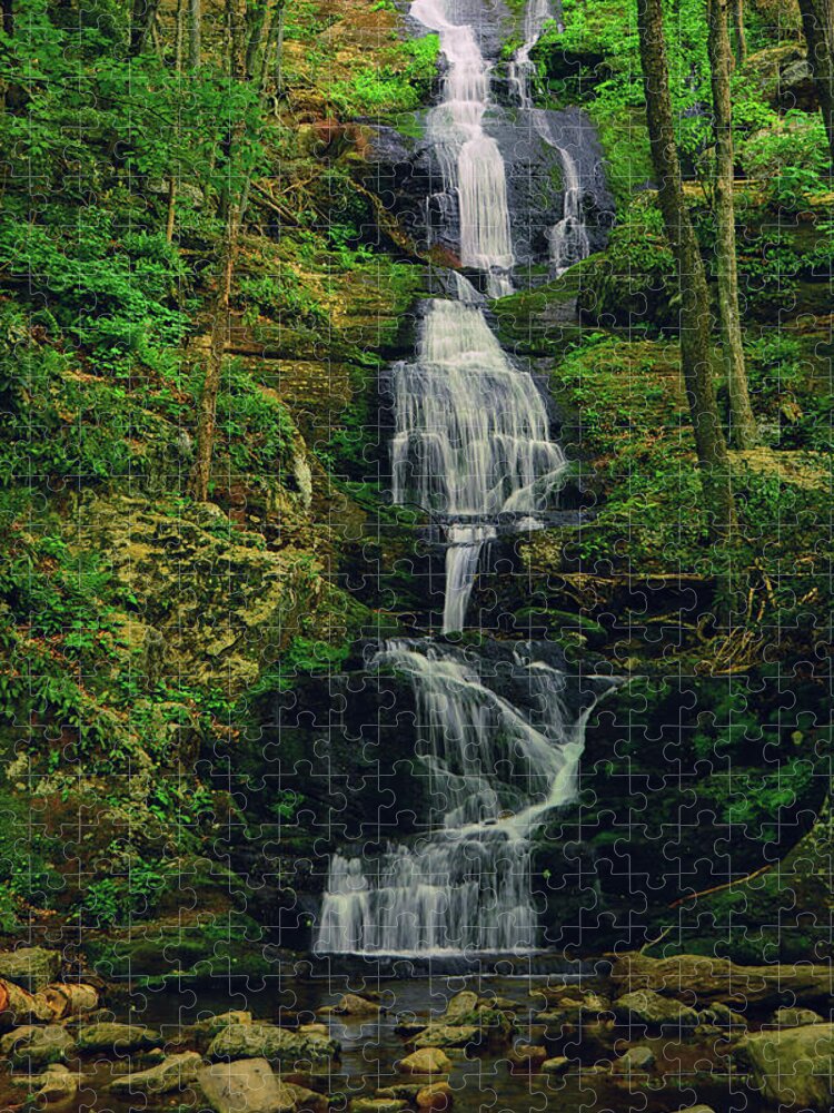 Buttermilk Falls Jigsaw Puzzle featuring the photograph Buttermilk Falls 3 by Raymond Salani III