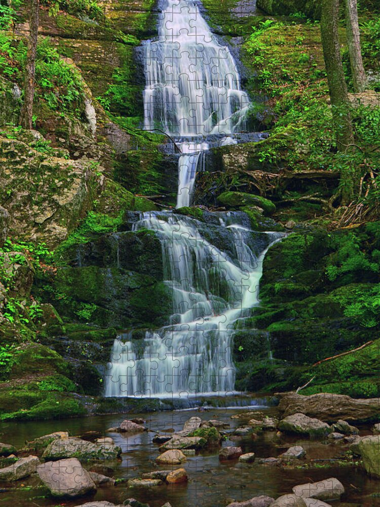 Buttermilk Falls Jigsaw Puzzle featuring the photograph Buttermilk Falls 5 by Raymond Salani III