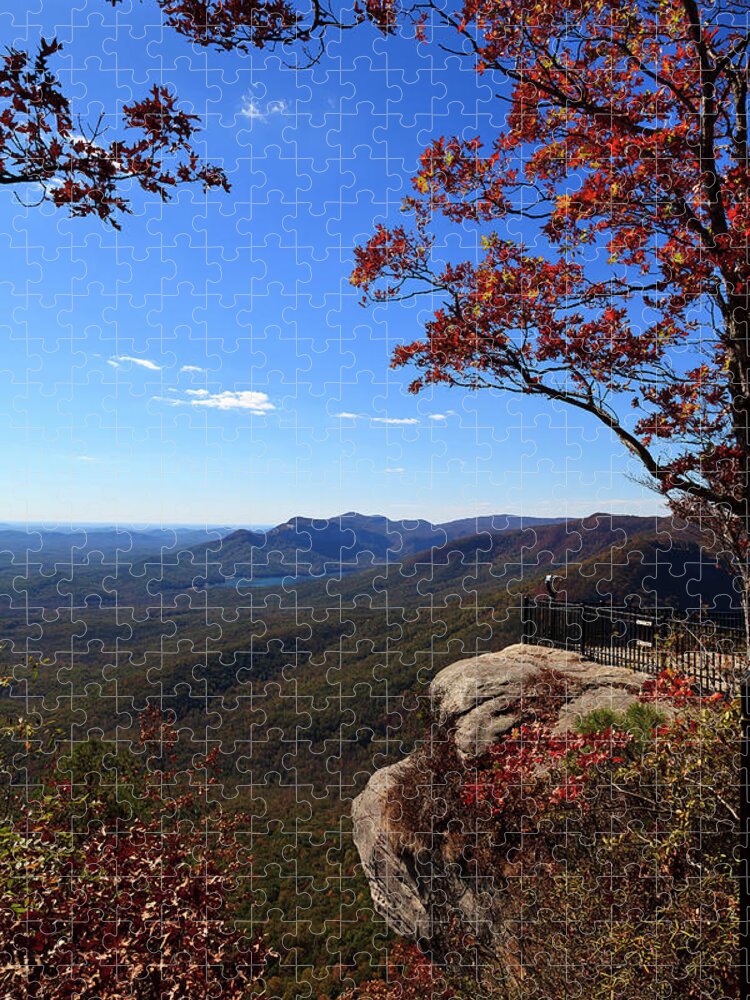 Caesars Jigsaw Puzzle featuring the photograph Caesars Head State Park in Upstate South Carolina by Jill Lang