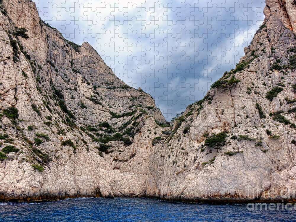 Calanque Jigsaw Puzzle featuring the photograph Calanque Art by Olivier Le Queinec