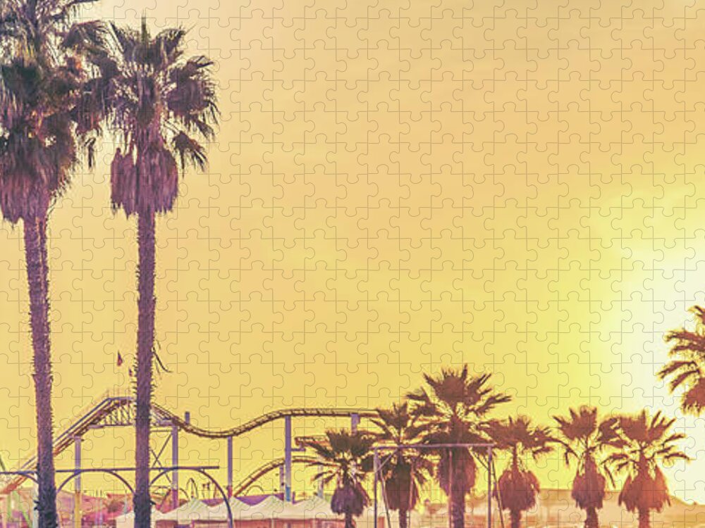 Santa Monica Pier Jigsaw Puzzle featuring the photograph Cali Vibes by Az Jackson