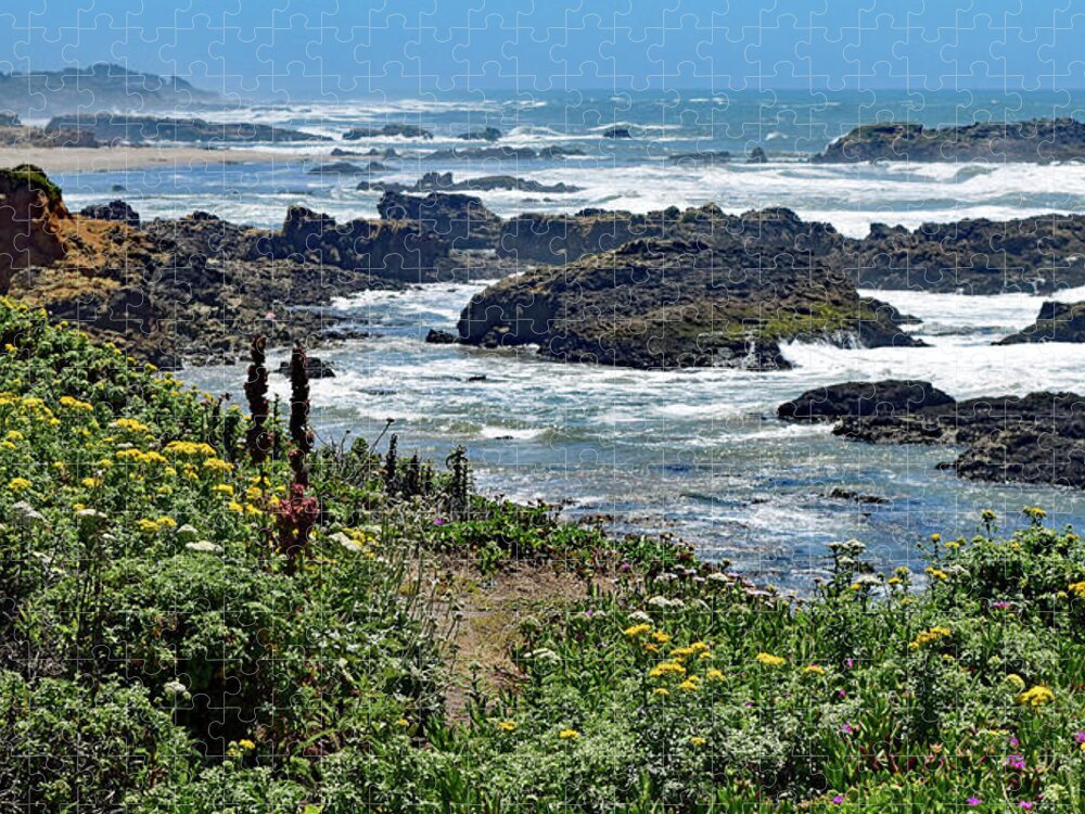 California Coast Jigsaw Puzzle featuring the photograph California Coast No. 9-1 by Sandy Taylor